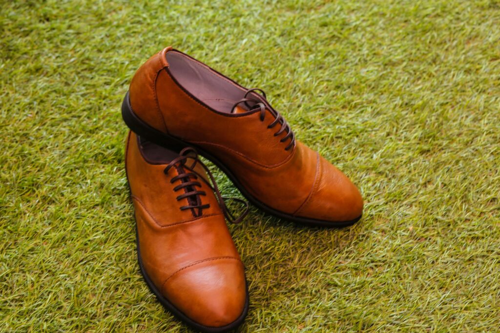 Brown Leather Lace Up Shoes